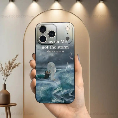 Verses Belief Jesus Bible Case For iPhone 15,16,12,14,17,13,11,Plus,Pro Max,8,7,XR,SE,XS,X,Mini,Soft Silicone Black