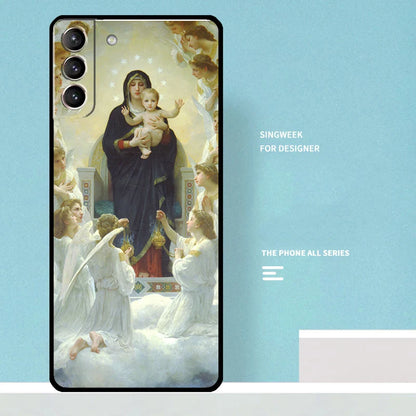 Virgin Mary of Hope Catholic Religious Art Case For Samsung Galaxy S25 Ultra S21 S22 S23 S24 Ultra S20 Plus S25 FE Phone Cover