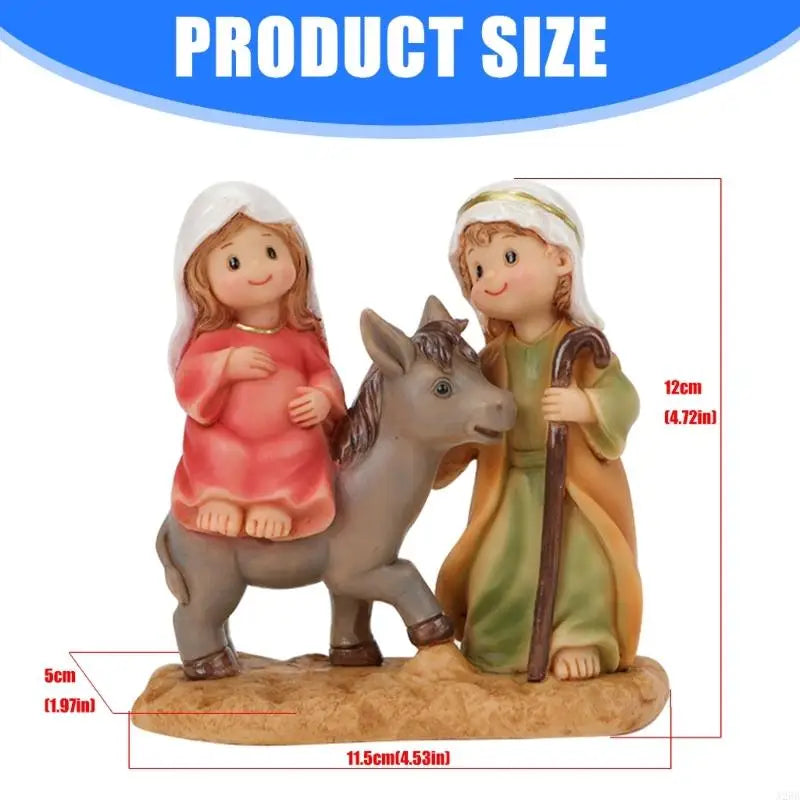 Catholic Holy Family Statue Religious Gift,Christmas Home Decors,Collectables Decorative Figurine Renaissances Sculptures A2BB