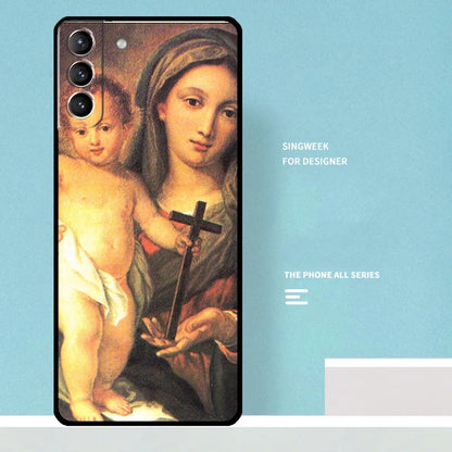 Virgin Mary of Hope Catholic Religious Art Case For Samsung Galaxy S25 Ultra S21 S22 S23 S24 Ultra S20 Plus S25 FE Phone Cover
