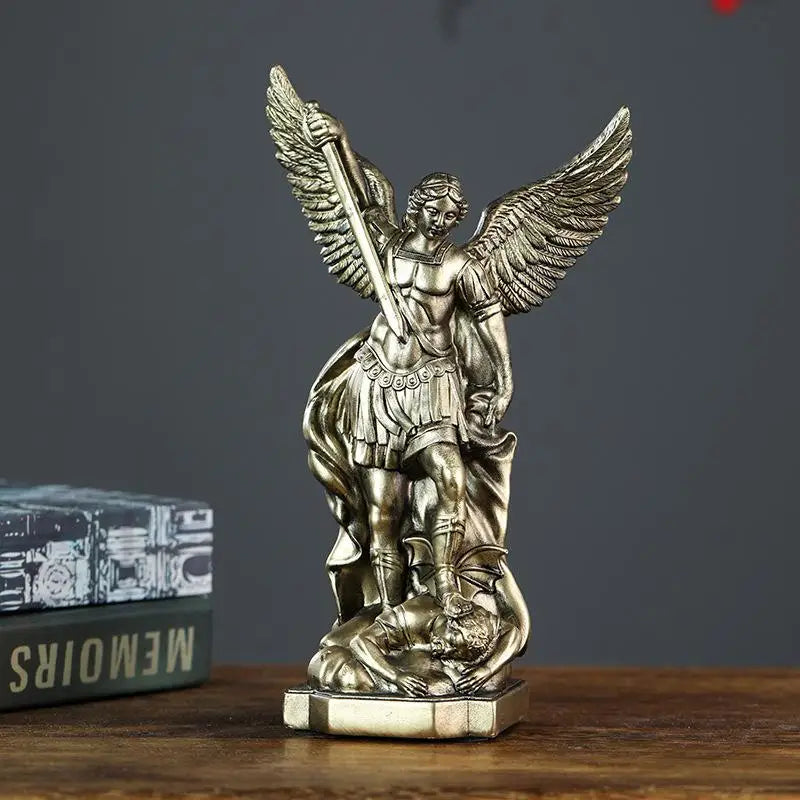 New St. Michael Statue For Home Protection Catholic Saint Sculpture Christian Gift Idea Resin Decor Church Altar Figure