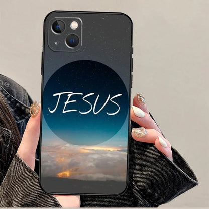 Bible Jesus Christ Christian Quotes Phone Case For iPhone 17 Pro Max 11 14 15 16 Pro Max 12 13 mini 16 Plus 16e 17 Air Cover