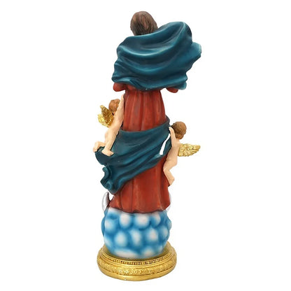1PC Mary Untier of Knots Statue Home Decoration Our Lady Resin Gifts Catholic Relic Crafts