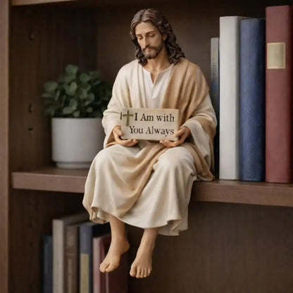 Jesus Figurine Baby Jesus Statue Handmade Jesus Resin Desk Figurine Hand Painted Christian Statue for Car Dashboard Home Office