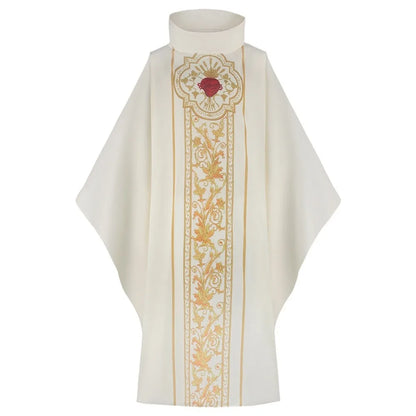 New Printed Church Pastor Celebrant Chasuble Priest Vintage Robe Gown Cape Cassock Vestment White Red Green Purple