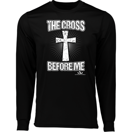 THE CROSS BEFORE ME  Long Sleeve Moisture-Wicking Tee