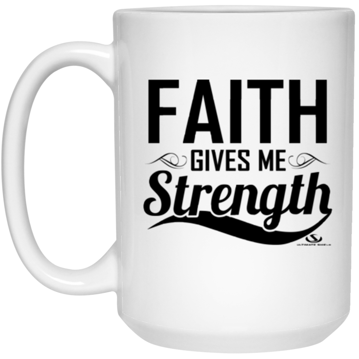 Faith over FEAR 15 oz. White Mug