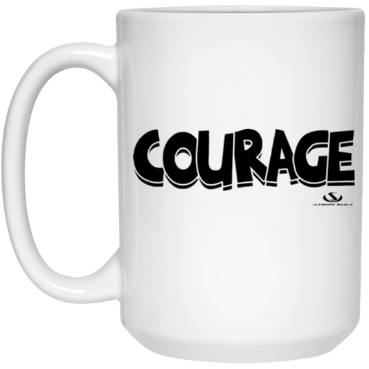 COURAGE 15 oz. White Mug