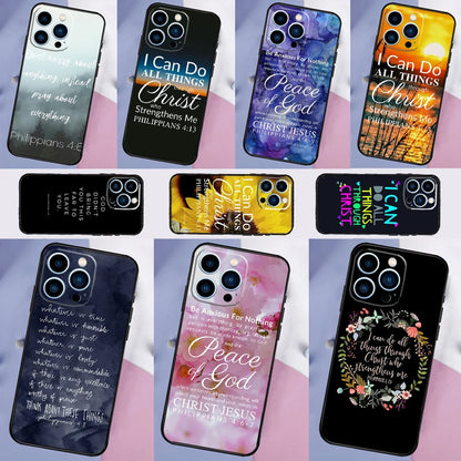 Bible Verse Philippians Jesus Christ Phone Case For ZTE Nubia Red Magic 11 Pro Plus 10 10S 9 9S 8 8S 6S 7S 6 7 Pro 10 Air Cover