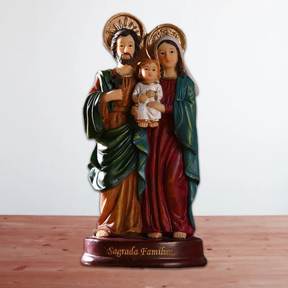 5.5" Holy Family Child Mary Mother Joseph Resin Statue Figurine Catholic Religious Collectible Gift