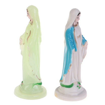 1PC Mary Statue Jesus Home Decoration Gift  Small Ornaments Catholic Mary Statue Madonna Handmade Virgin