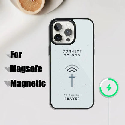 Bible Verse Jesus Christ Phone Case For iPhone 16,15,14,13,12,11,Plus,Pro,Max Mini Magsafe Magnetic Wireless Charging