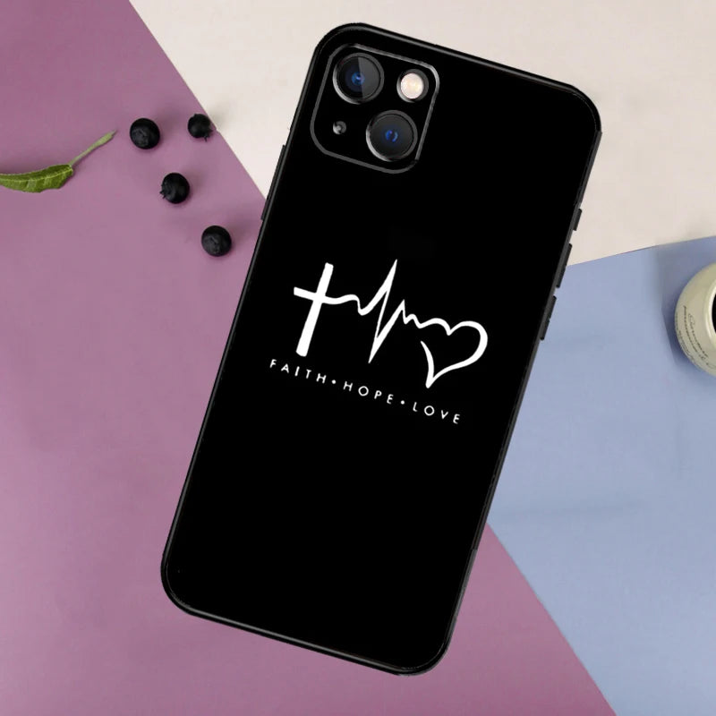 Bible Verse Christian Quote Silicone Case For iPhone 17 15 14 13 12 11 Pro Max 16 Plus 12 13 Mini 16e 17 Air Back Cover