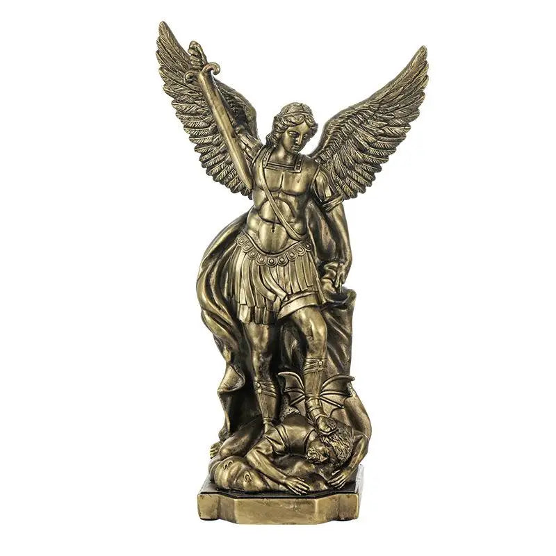 New St. Michael Statue For Home Protection Catholic Saint Sculpture Christian Gift Idea Resin Decor Church Altar Figure
