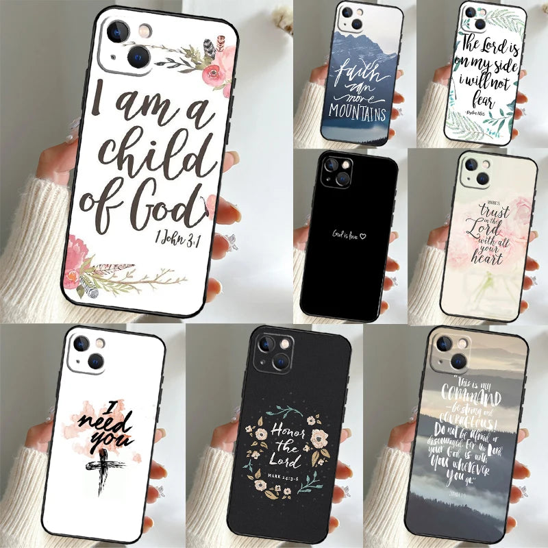 Bible Verse Quotes Case For Samsung Galaxy S25 S24 S23 Ultra S9 S10 S20 S21 S22 Plus S23 FE S25 FE Phone Cover