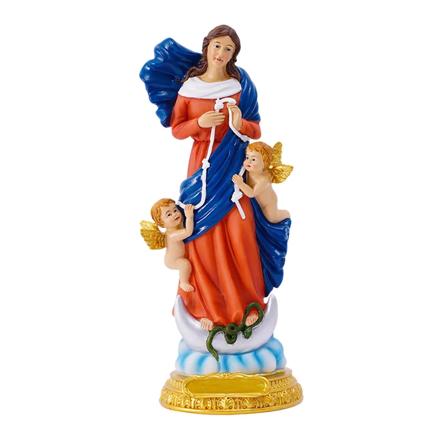Resin Figures Mother Statue Decor Christmas Collectible Angel Sculpture