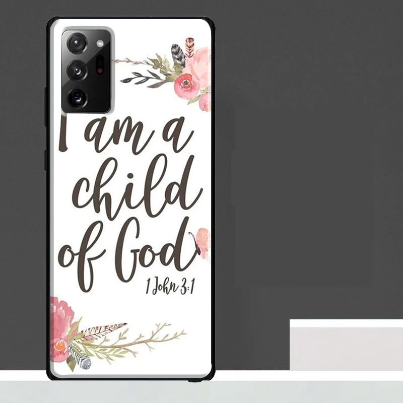 Bible Verse Quotes Case For Samsung Galaxy S25 S24 S23 Ultra S9 S10 S20 S21 S22 Plus S23 FE S25 FE Phone Cover