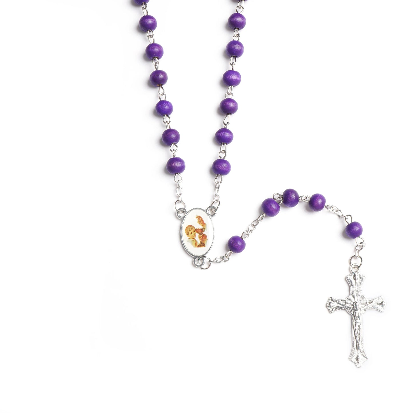 12 Pcs Baptism Party Favors First Communion Scented Wood Rosary Recuerdos de Bautizo Communion