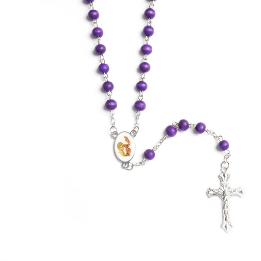 12 Pcs Baptism Party Favors First Communion Scented Wood Rosary Recuerdos de Bautizo Communion