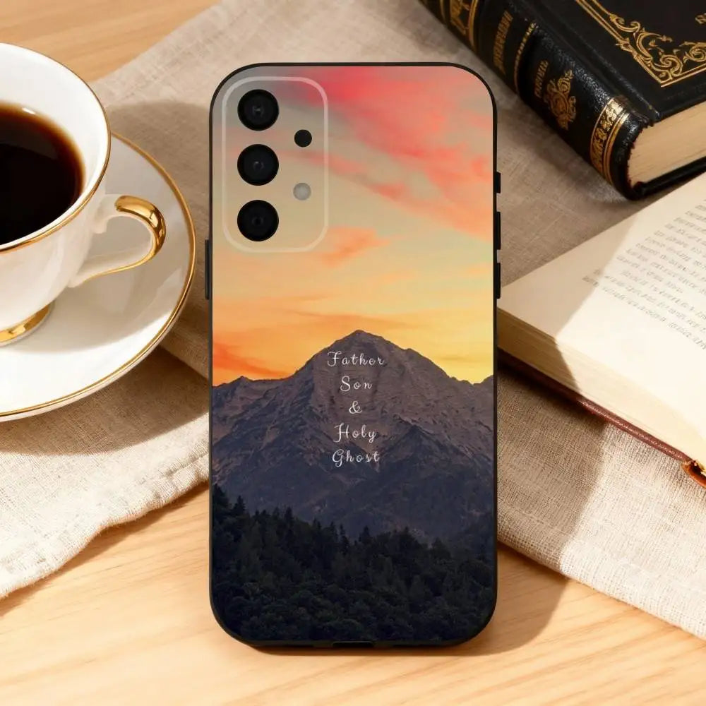 Jesus Bible Verse Spanish  Phone Case For Samsung Galaxy A73,A72,A71,A70,A53,A52,A51,Soft Silicone Black Cover