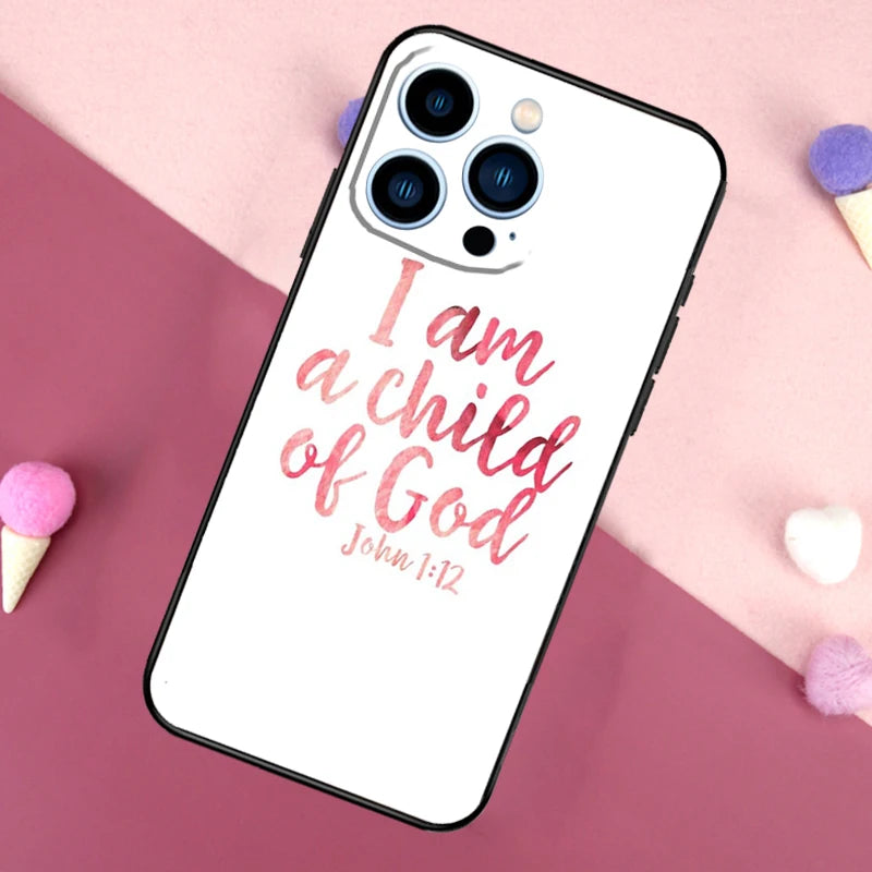 Bible Quotes Jesus God Phone Case For iPhone 17 Pro Max 17 Air 16E 13 12 Mini 15 14 Plus 11 16 Pro Max Back Cover