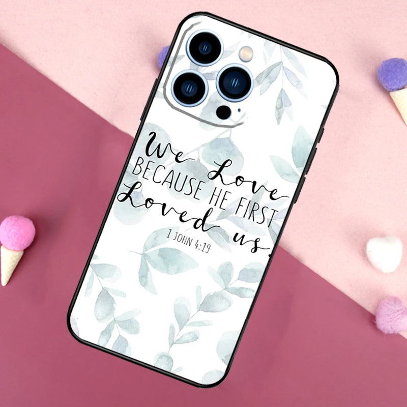 Bible Quotes Jesus God Phone Case For iPhone 17 Pro Max 17 Air 16E 13 12 Mini 15 14 Plus 11 16 Pro Max Back Cover