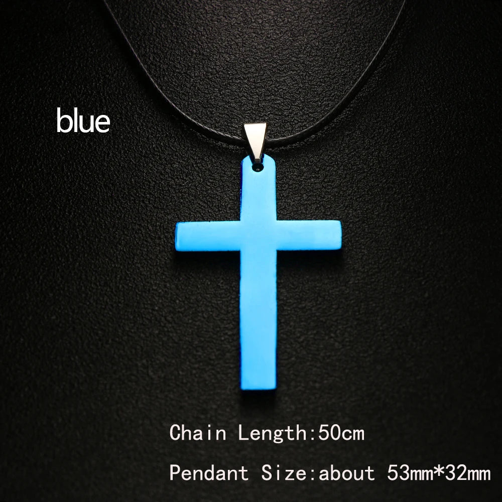New Fashion Handmade Round Glass Bead Catholic Rosary Quality Bead Cross Necklace Beads Cross Religious Pendants Necklace
