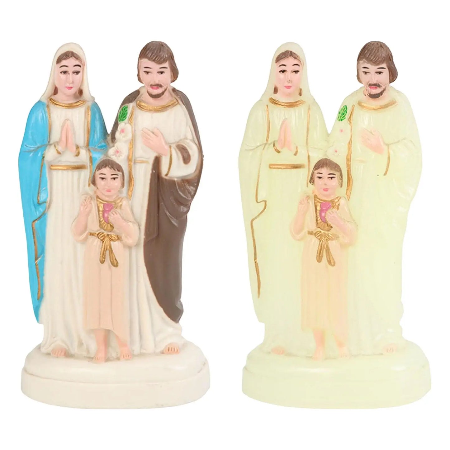 Holy Family Statue Religious Figurine Jesus Mary Joseph Catholic for Desktop