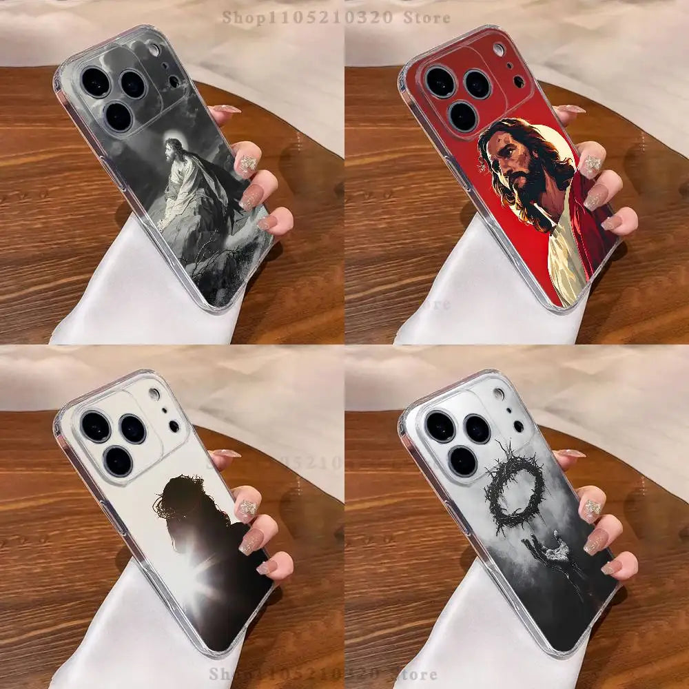 Belief Jesus Bible  Phone Case For iPhone 17,16,15,14,13,12,11 Pro,Max,Plus,XR,Mini,E Clear Full-coverage Soft Cover