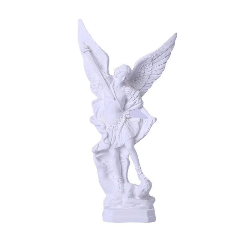 Resin Crafts White St. Milecas Angel Statue Decoration Christmas Decoration Gift