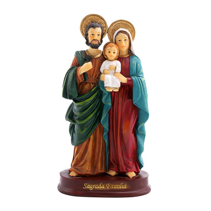 Holy Family Statue Jesus Figurine Craft Nativity Scene for Desktop Home Gift Home Decor Sculpture Mary Joseph