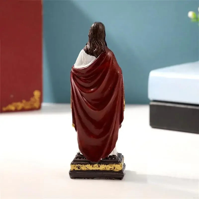 Sacred Mother Holy Father Sculpture Resins Figurine Christian Statue Collectible Ornament Catholic Religious Gift 87HA