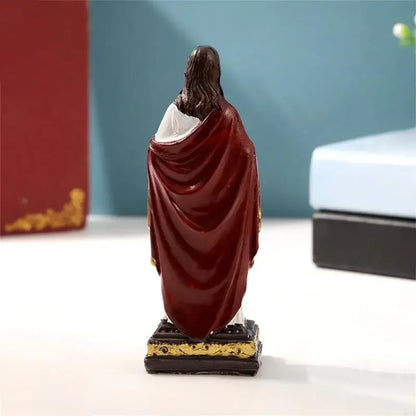 Sacred Mother Holy Father Sculpture Resins Figurine Christian Statue Collectible Ornament Catholic Religious Gift 87HA