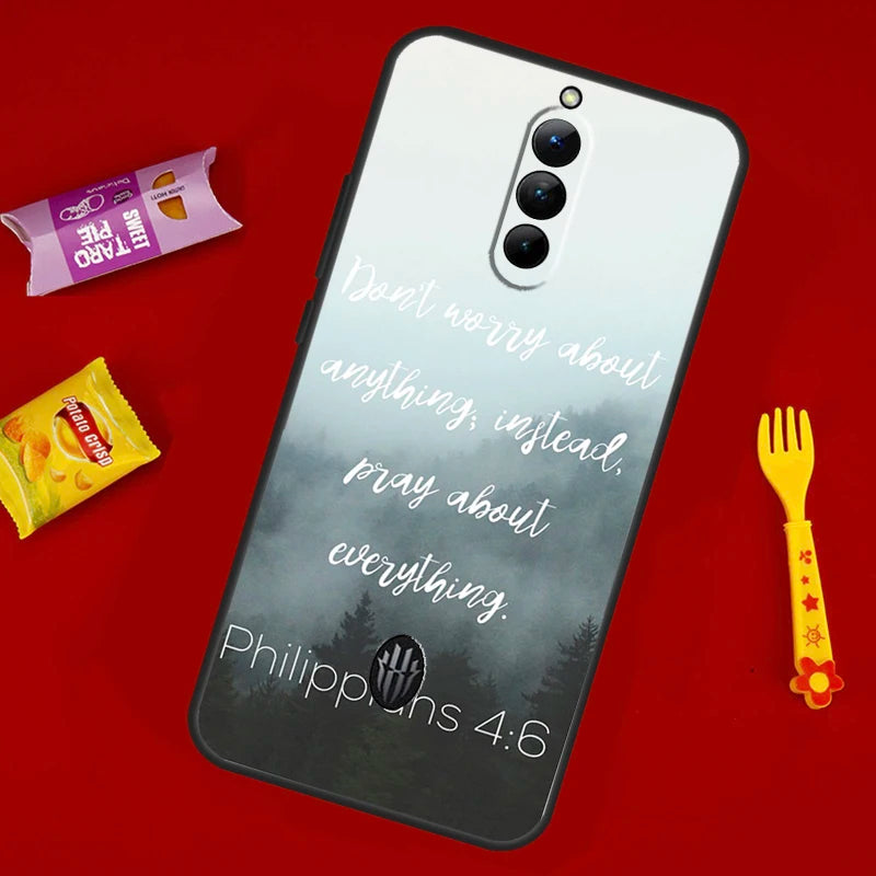 Bible Verse Philippians Jesus Christ Phone Case For ZTE Nubia Red Magic 11 Pro Plus 10 10S 9 9S 8 8S 6S 7S 6 7 Pro 10 Air Cover