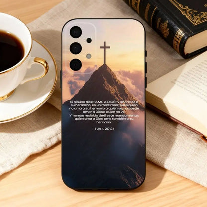 Jesus Bible Verse Spanish  Phone Case For Samsung Galaxy A73,A72,A71,A70,A53,A52,A51,Soft Silicone Black Cover