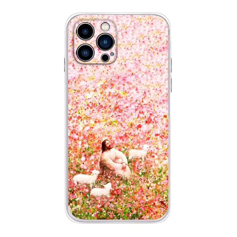 Bible Jesus Christian Verse Phone Case For iPhone 17,16,15,14,13,12,11, Plus,Pro,Max,XR,XS,Plus,E,Mini Transparent Soft Cover
