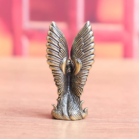 Goddess Angel Figure Home Decor Guardian Angel Statue Decoration Retro Home Decor Desktop Tea Pet Craftwork Bronze Ornament