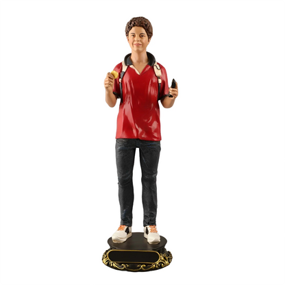30cm Carlo Acutis Resin Statue Religious Sculpture Ornament for Desktop Home Or Office Decor