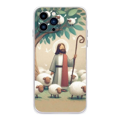 Bible Jesus Christian Verse Phone Case For iPhone 17,16,15,14,13,12,11, Plus,Pro,Max,XR,XS,Plus,E,Mini Transparent Soft Cover