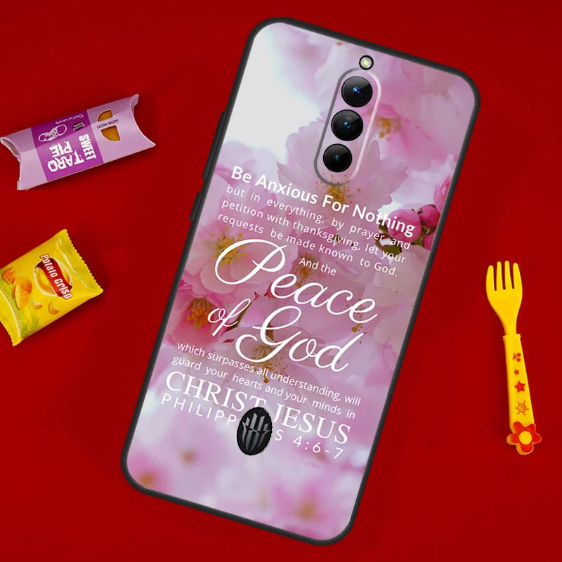 Bible Verse Philippians Jesus Christ Phone Case For ZTE Nubia Red Magic 11 Pro Plus 10 10S 9 9S 8 8S 6S 7S 6 7 Pro 10 Air Cover