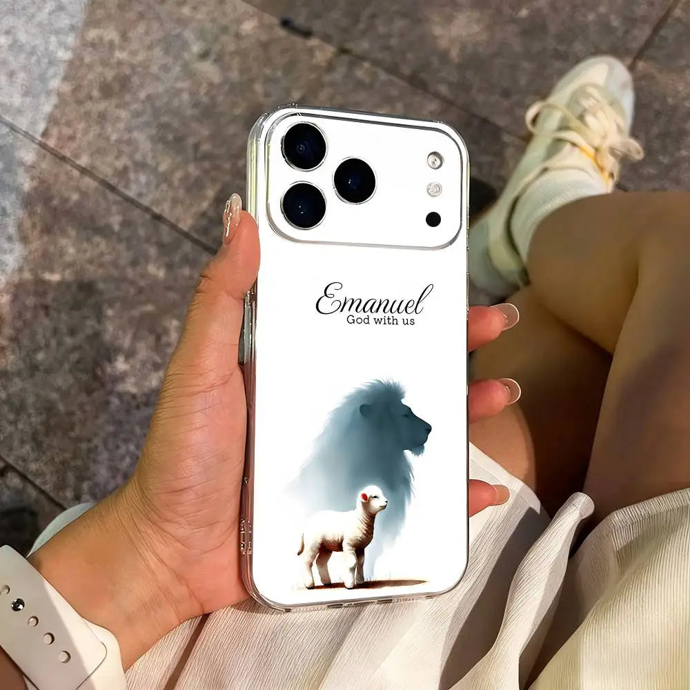 Verses Belief Jesus Bible For iPhone 16,13,12,11,17,14,15,Pro,Max,Plus,X,XS,XR,SE,Mini Transparent Soft silicone Case