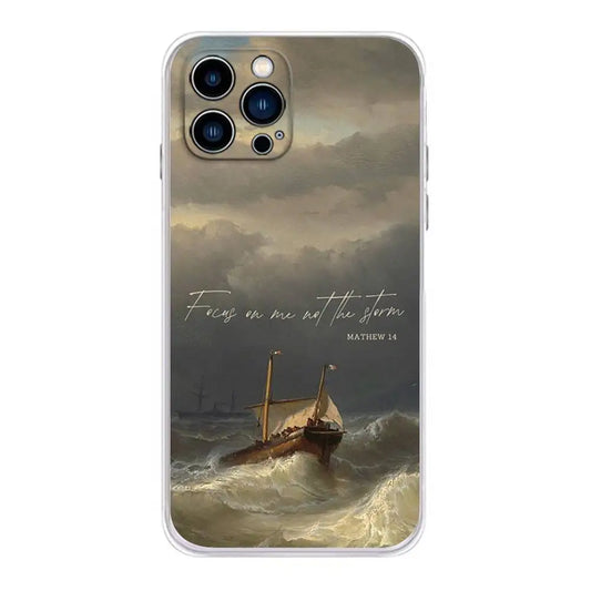 Bible Jesus Christian Verse Phone Case For iPhone 17,16,15,14,13,12,11, Plus,Pro,Max,XR,XS,Plus,E,Mini Transparent Soft Cover