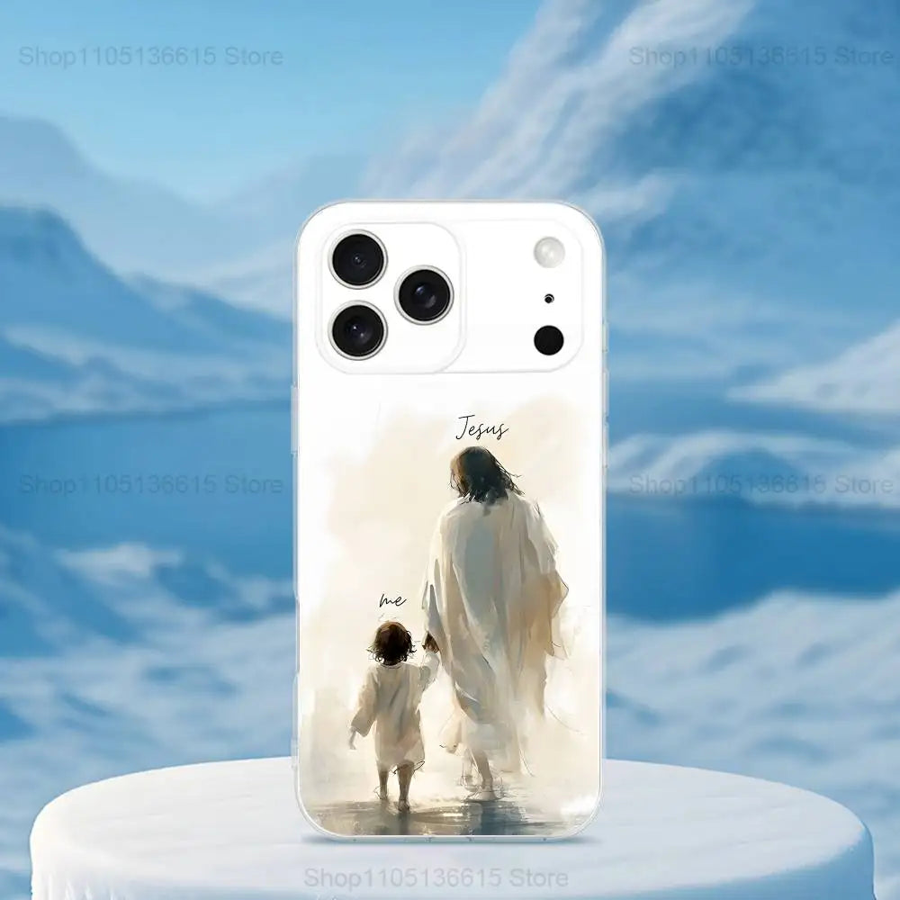 Verses Belief Jesus Bible Phone Case For iPhone 16,15,14,13,12,11,17 Pro,Max,Plus,X,XS,XR,SE,Mini Transparent Soft Cover