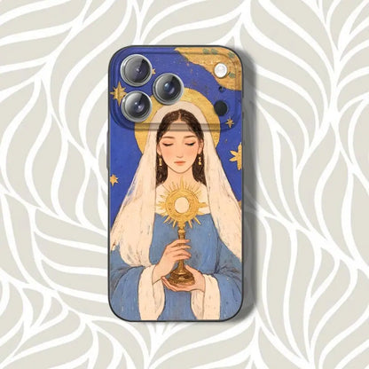 V-Virgen Mary B-BibleS Phone Case For iPhone 16,14,11,17,13,15,12,Air,Plus,Pro,Max,E,Mini Frosted for MagSafe Magnetic Grey