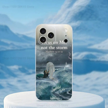 Verses Belief Jesus Bible Phone Case For iPhone 16,15,14,13,12,11,17 Pro,Max,Plus,X,XS,XR,SE,Mini Transparent Soft Cover