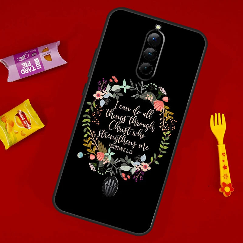 Bible Verse Philippians Jesus Christ Phone Case For ZTE Nubia Red Magic 11 Pro Plus 10 10S 9 9S 8 8S 6S 7S 6 7 Pro 10 Air Cover