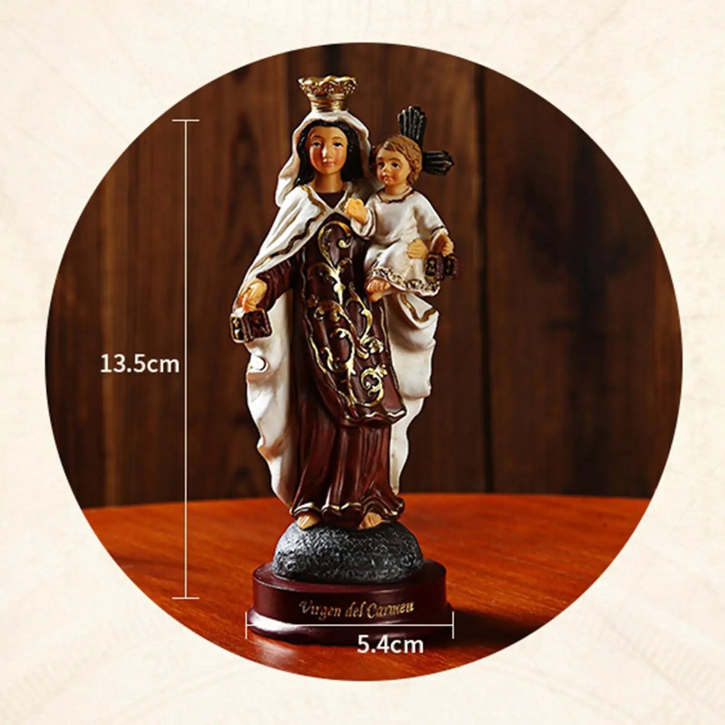 Religious Figurine Resin Virgin Mary Statue and Sculpture,Blessed Virgin Mary Statue,Our Lady of Lourdes Art Pieces Decoration