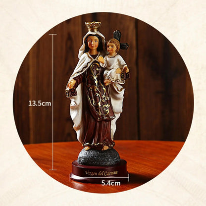 Religious Figurine Resin Virgin Mary Statue and Sculpture,Blessed Virgin Mary Statue,Our Lady of Lourdes Art Pieces Decoration