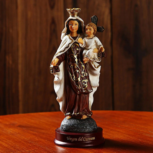 Religious Figurine Resin Virgin Mary Statue and Sculpture,Blessed Virgin Mary Statue,Our Lady of Lourdes Art Pieces Decoration