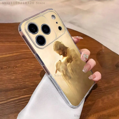 Belief Jesus Bible  Phone Case For iPhone 17,16,15,14,13,12,11 Pro,Max,Plus,XR,Mini,E Clear Full-coverage Soft Cover